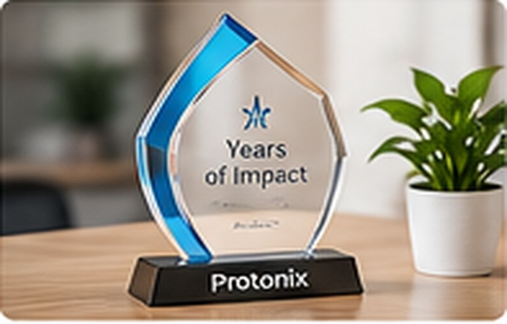 Work anniversary trophy